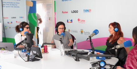 Estúdio de rádio da Rádio Renascença.