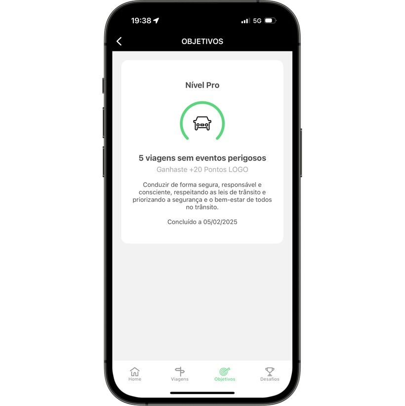 Ecrã app Ganha LOGO Acumula Pontos